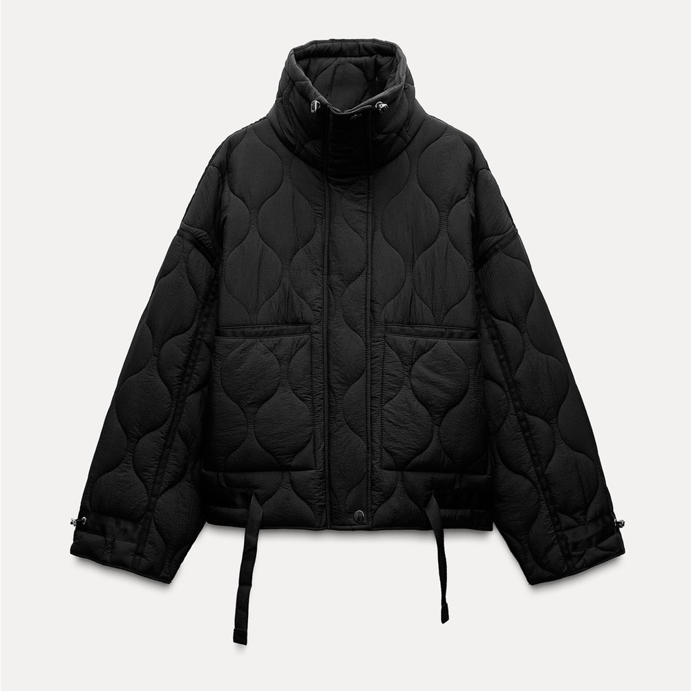 Zara Black Quilted Jacket